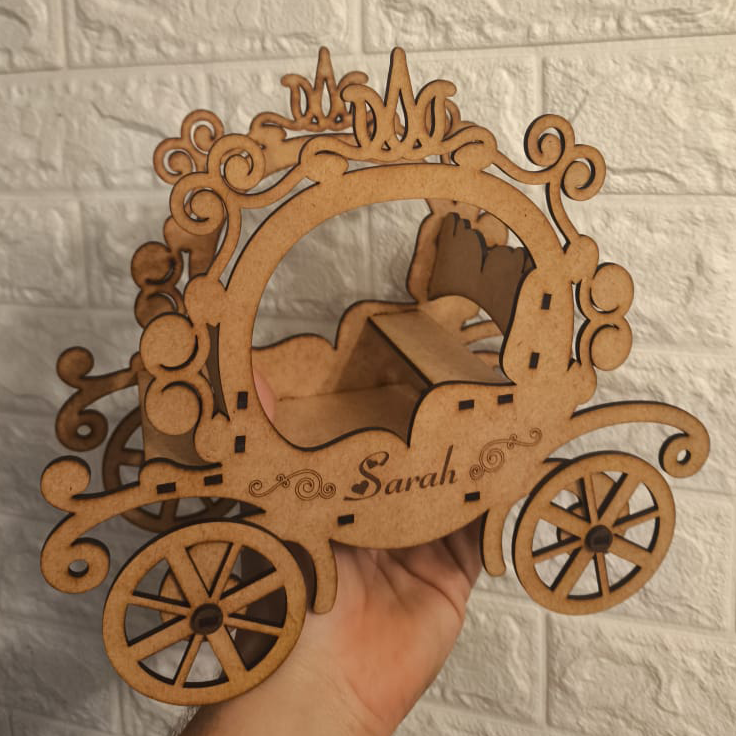 Carruaje de Princesa en MDF para 15 Años