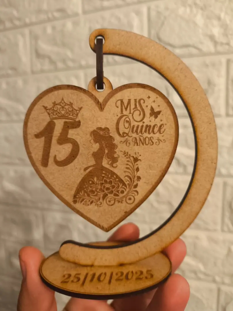 Corazón Colgante para Quinceañera